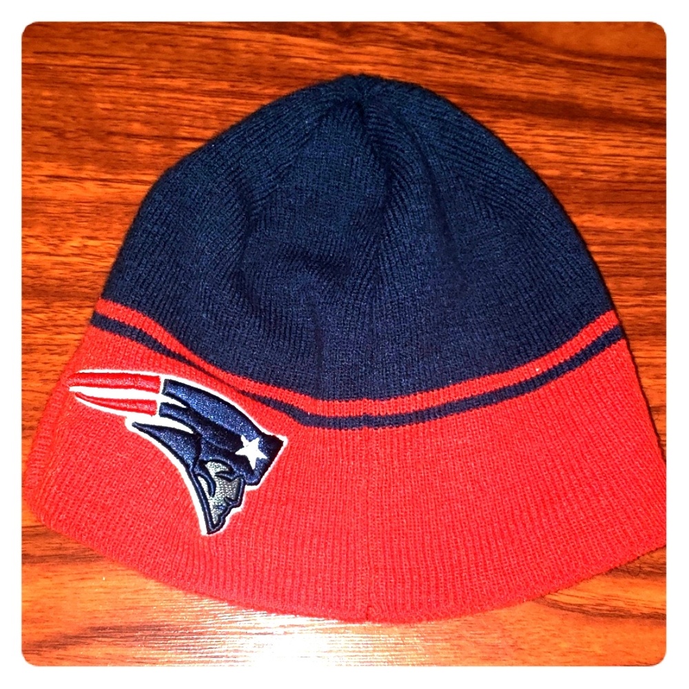 New England Patriots billed knit cap
